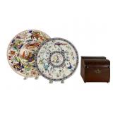 Wedgwood and Royal Worcester Plates w/ Antique Tea