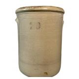 20-Gallon Stoneware Crock with Handles