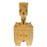 Derek Weidman Carved Wooden Skeleton