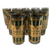 14 Culver Emerald Scroll Glasses