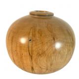 J. E. Byrne Turned Maple Wood Vase