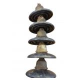 Five-Section Glass and Metal Insulator