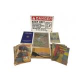 Volt Sign, Railroad and Insulator Ephemera/Softs &