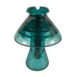Turquoise Glass Insulator, 13ï¿½8 Inches