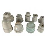 9 Various White Ceramic Insulators