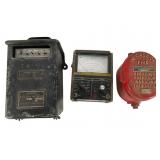 Three Vintage Electronic and Fire Safety Devices