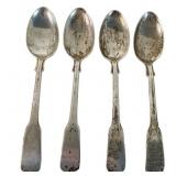 Four Coin Silver Spoons