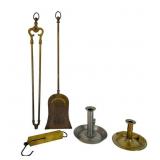 Brass Tools and Metal Candle Holders