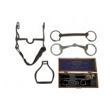Antique Caponizing Set and Horse Tack