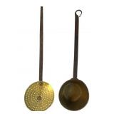 Brass and Iron Ladle and Skimmer