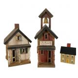 Wooden Birdhouses and Coin Bank
