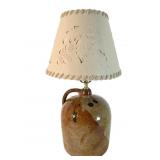 Glazed Stoneware Jug Lamp