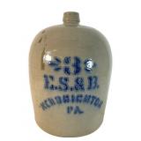 E. S. & B. New Brighton 3-Gallon Jug