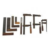 Vintage Try Squares, Clamps, and T-Bevel
