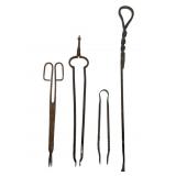 Four Iron Fireplace Tools