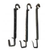 3 Adjustable Iron Trammel Hooks