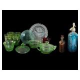 Vintage Glassware w/ Uranium & Etched Glass