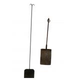 Two Wrought Iron Shovels