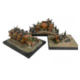 German Military Dioramas with Soldiers