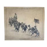 U.S. Cavalry Unit Pencil Sketch