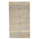 Typed 1949 Letter Discussing Post-War Issues