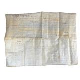 Quaker Marriage Certificate, Late 18th C.