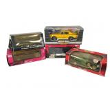 Five Die-Cast Model Cars