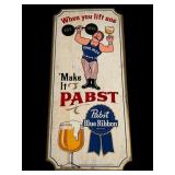 Pabst Blue Ribbon Wooden Sign Display Model Pï¿½1135