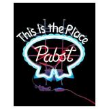 Illuminated Pabst Neon Beer Sign