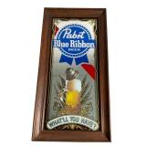 Pabst Blue Ribbon Mirror Display Sign