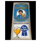 Pabst Blue Ribbon Wooden Wall Sign P-1575