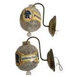 Pair Pabst Blue Ribbon Wall Lighting Displays