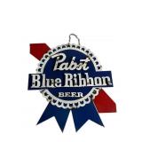 Large Pabst Blue Ribbon Metal Display Sign