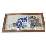 Rolling Rock Beer Advertising Wall Mirror