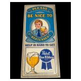 Pabst Blue Ribbon Wall Sign Model P-1387