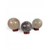 Three Spheres With Stands