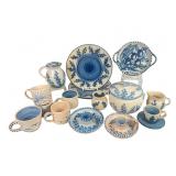 Blue and White Dorchester Stoneware Set