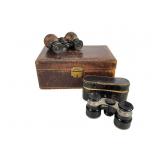 Binoculars & Leather Box