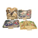 Antique Calendar Holders and Political Poster