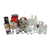 Glassware and Tins