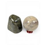 Polished Labradorite and Moonstone Set