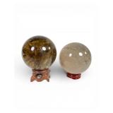 2.5-Inch Quartz Crystal Spheres with Stands