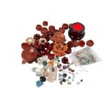 Gemstones and Wooden Bases