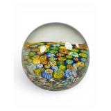 3.5-Inch Murano Millefiori Glass Paperweight