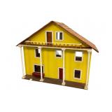 Large Hand Built Wooden Doll House