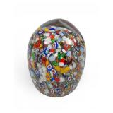 Gentile Glass Millefiori Paperweight