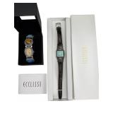 Two Ecclissi Sterling Silver Watches