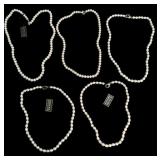 5 Honora Pearl Necklaces with 925 Closures