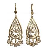 14k Filigree Dangle Earrings