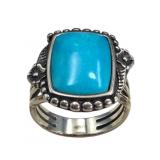 Waldeck Johnson Sterling Turquoise Ring
